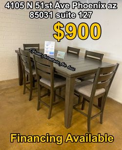 7 pcs dining table set brand new
