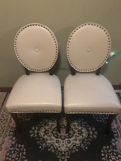 2 bonded leather chars