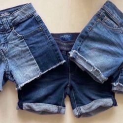 Girls Jeans Shorts, 6Y $30 for all 6
