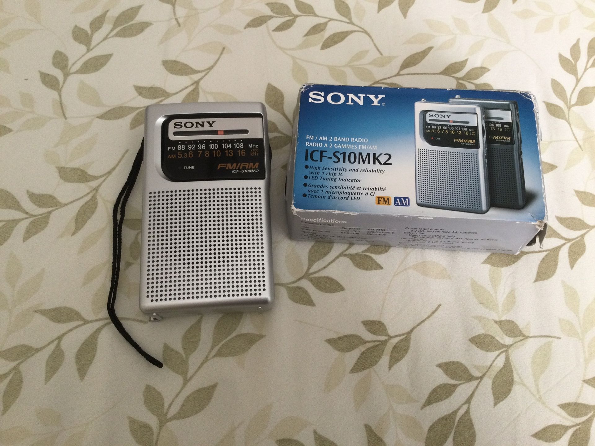 2002 SONY ICF-S10MK2 VINTAGE RADIO