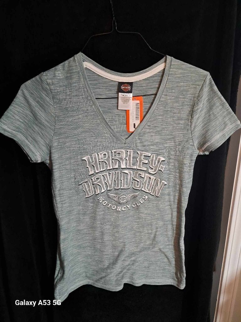 Women's Harley Davidson Striped Tee