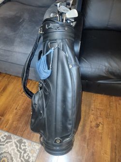 LLynx Parallax Golf Set 15 Pcs Withsuper Concord And Medicus. Vintage Daiwa Golf Bag Black