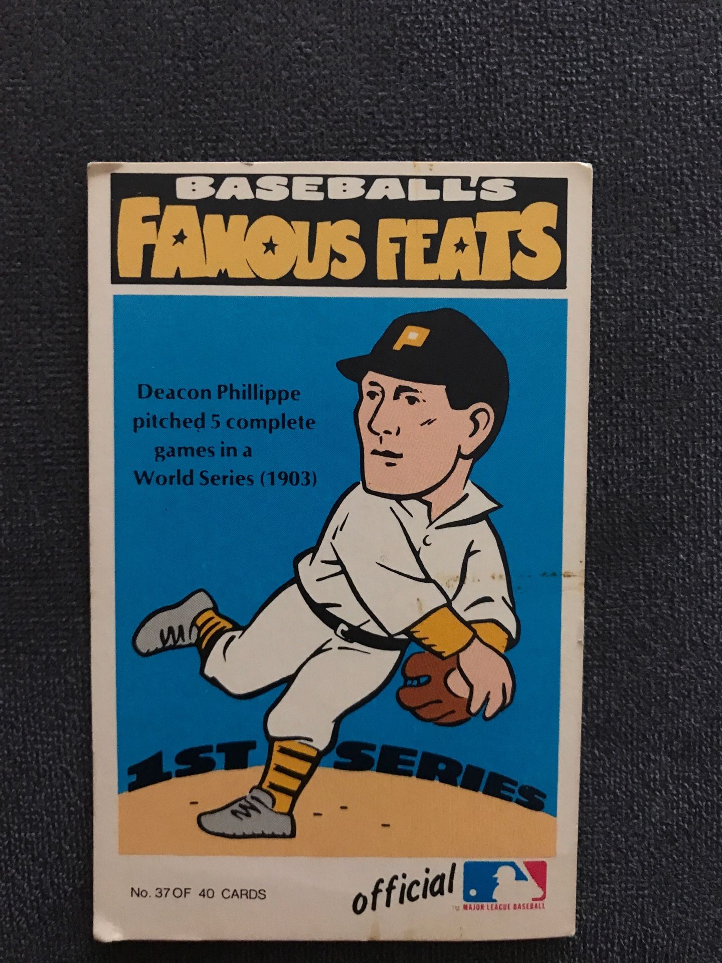 1972 Fleer Deacon Phillippe Baseball card