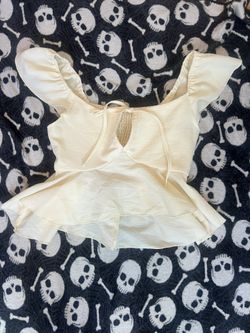 Cream babydoll top