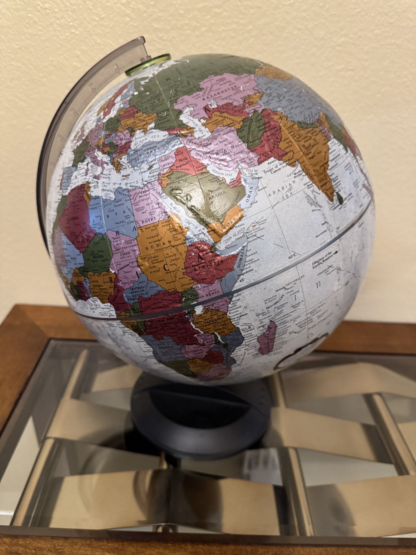 12” Globe with Plastic Base