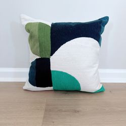 West Elm Abstract Art Decorative Pillow 16”