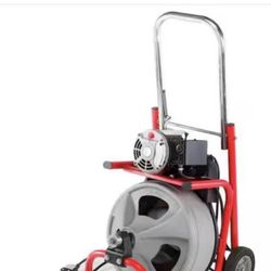 RIDGID K-400 Drain Cleaning Snake Auger 120-Volt Drum Machine with C-32IW 3/8 in. x 75 ft. Cable