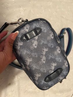 Navy blue coach cross body bag
