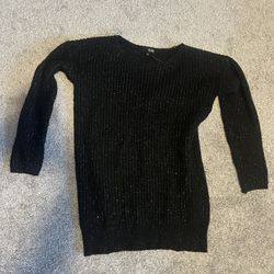 Black Sparkle Sweater Size Small