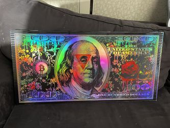 100 Dollar bill Wall Art
