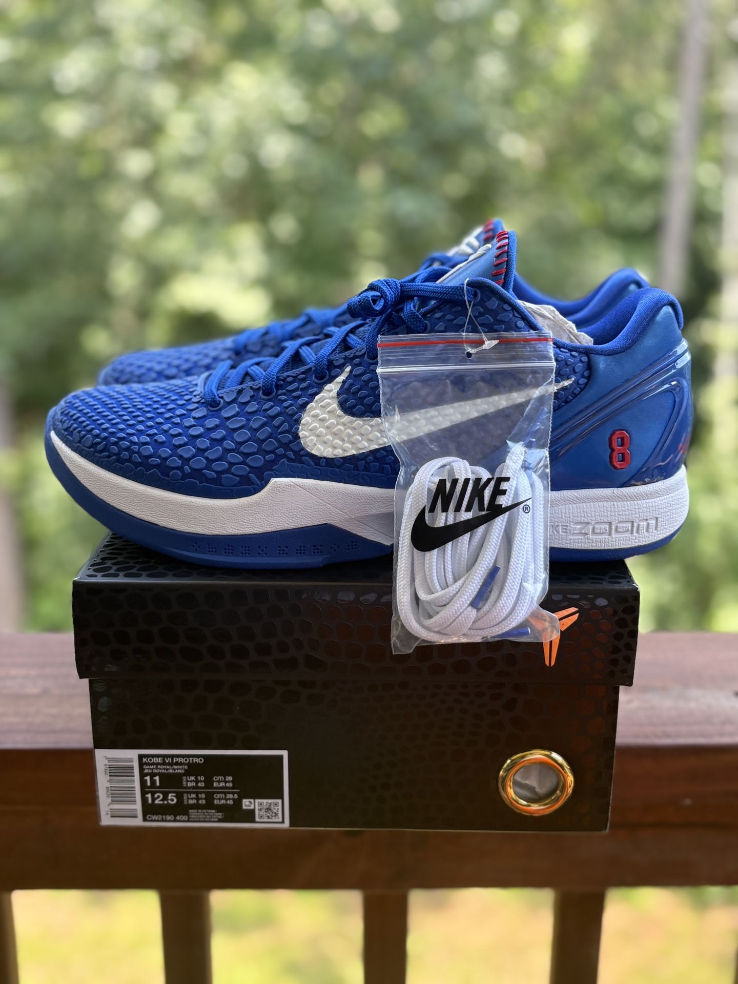 Kobe 6 Dodgers Size 11