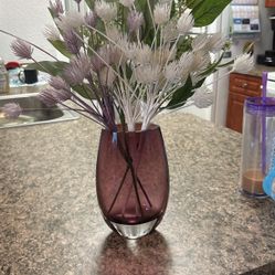 Purple Glass Vase 