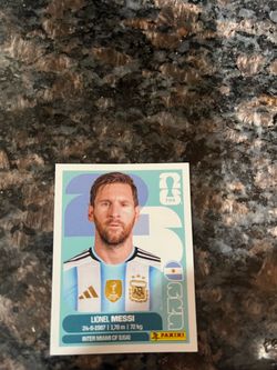 Lionel Messi Panini World Cup Sticker