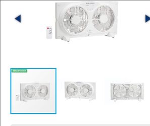 Hampton Bay window fan with remote