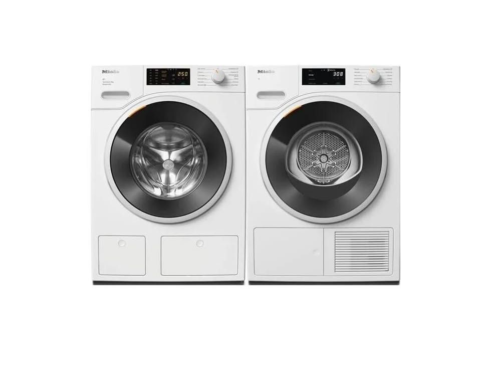 Miele 24'' 660 Premium Washer and 680 Ventless Electric Dryer Set (115V)