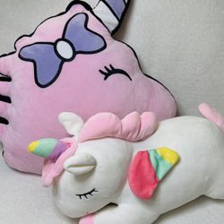 Unicorn Plush Throw Pillows Unicorn Decor Plushes
