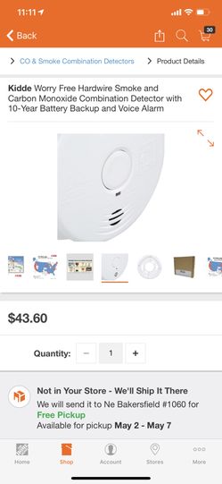 Kidde worry free Hardwire Smoke and carbon Monoxide Combination Detector With 10- year Battery and voice Alarm
