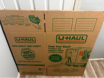 Cardboard moving boxes