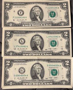 2009 $2 bills