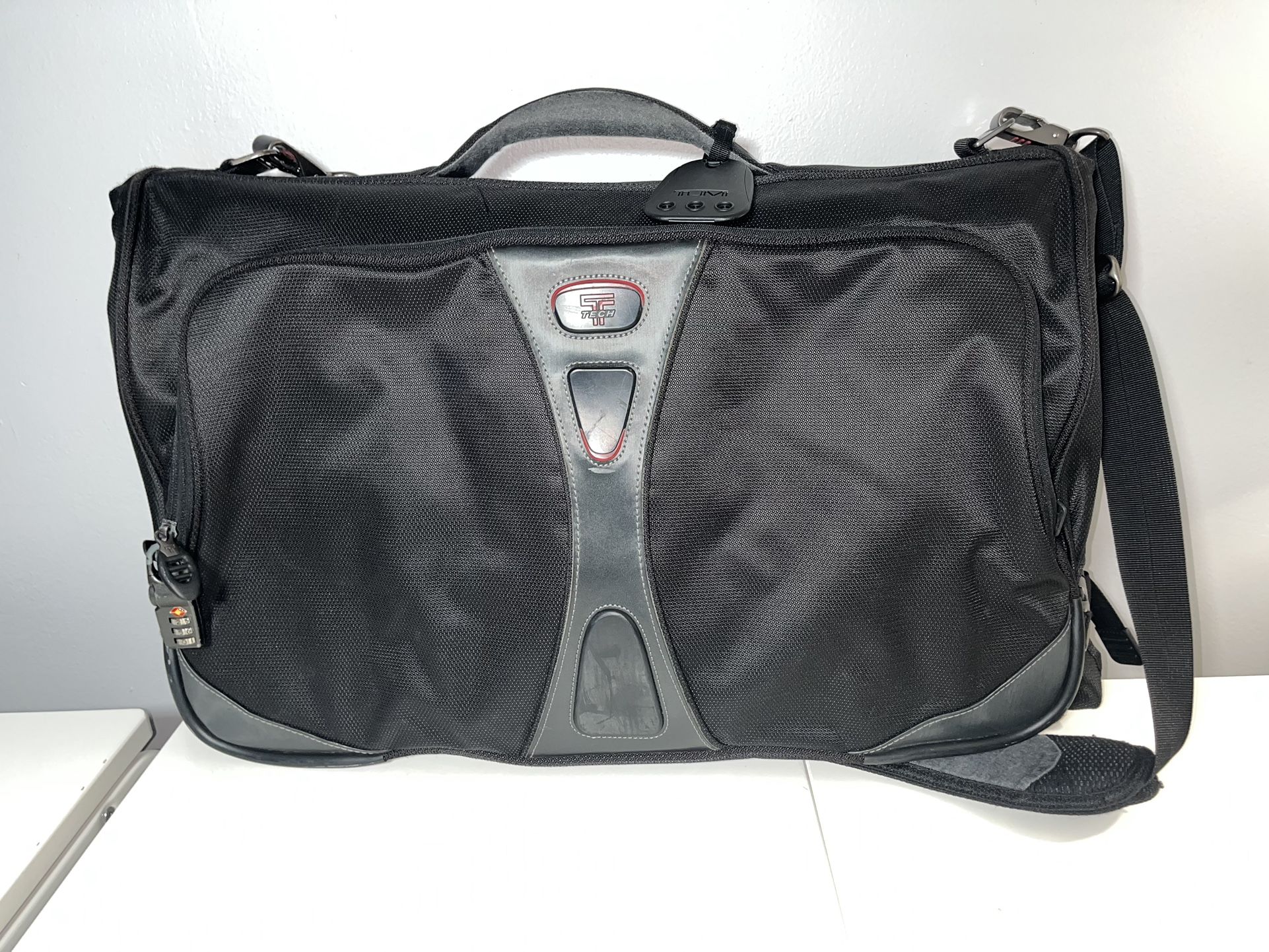 TUMI T-Tech Tri-Fold Black Carry On Garment Bag - 56133D Luggage Suitcase