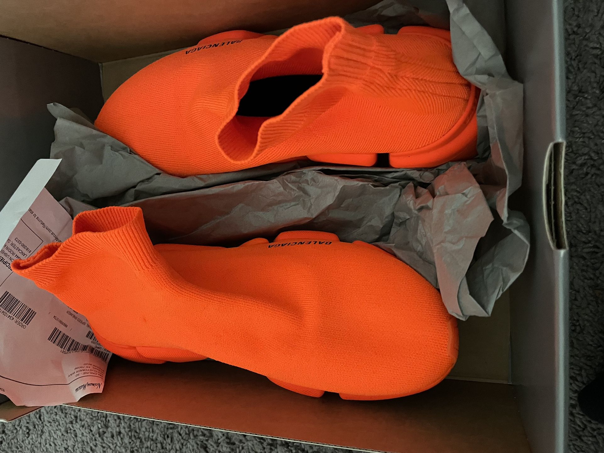 orange balenciaga shoes