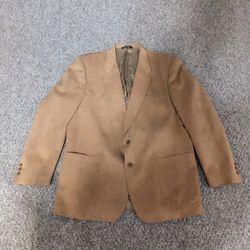 Mens Vintage 80’s HALSTON Ultra Suede Suede Tan Sports