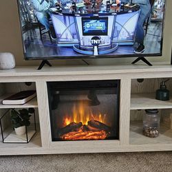 TV Stand With Fire Place