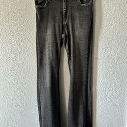 Black/ Grey Boot Cut Jeans 