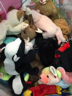 I have 90 beanie baby with their tags on.
