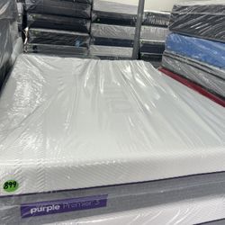 QUEEN SIZE PURPLE PREMIER .3 MATTRESS & BOX SPRING BED SET