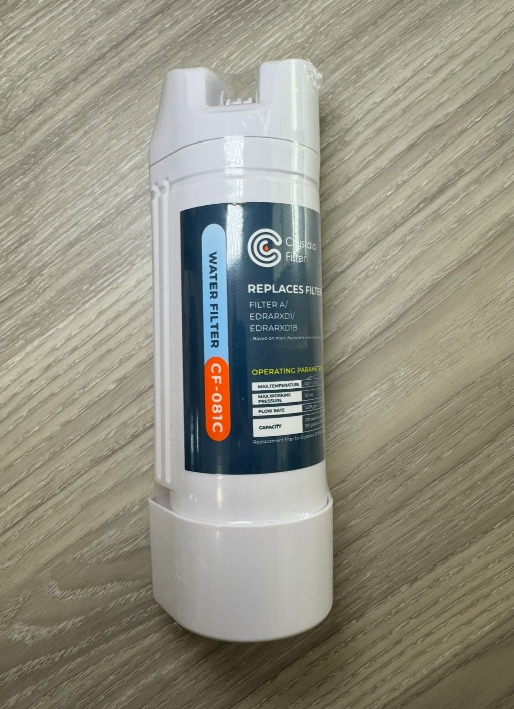 Crystala Refrigerator Water Filter A - EDRARXD 1B Brand Certified.