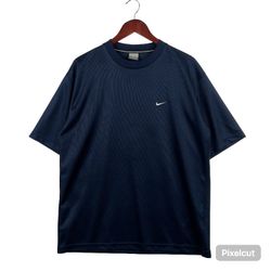 VINTAGE 90s Nike Mens Mini Swoosh Short Sleeve T-Shirt USA Sz LARGE 