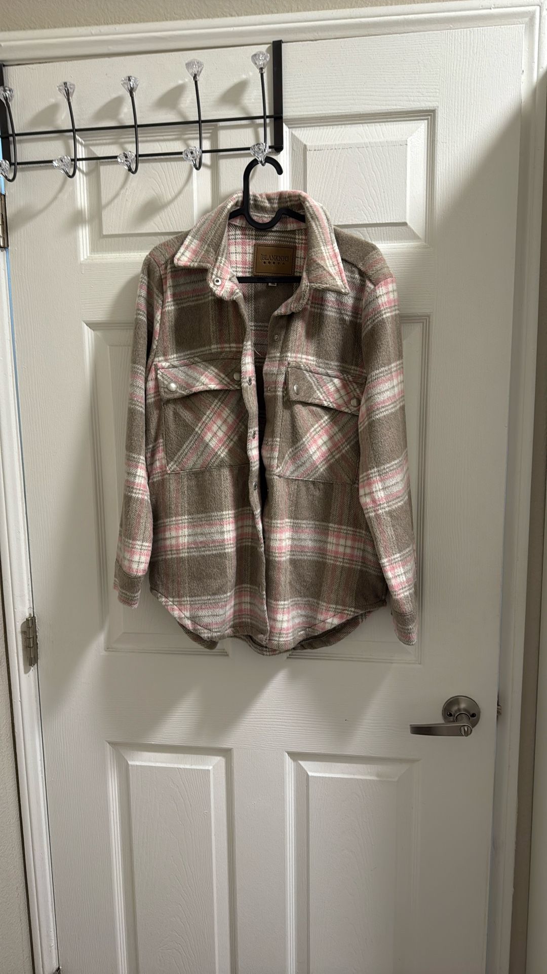 Blank NYC Pink Plaid Jacket