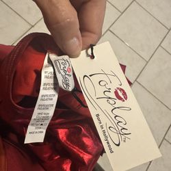 Unisex Red/Black wide Long Sleeve Full Zip Unitard Leotard Size XS