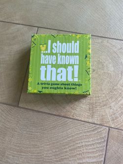 Trivia Game - “I Should Have Known That!”