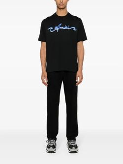 Wave Logo-print T-shirt in Cotton