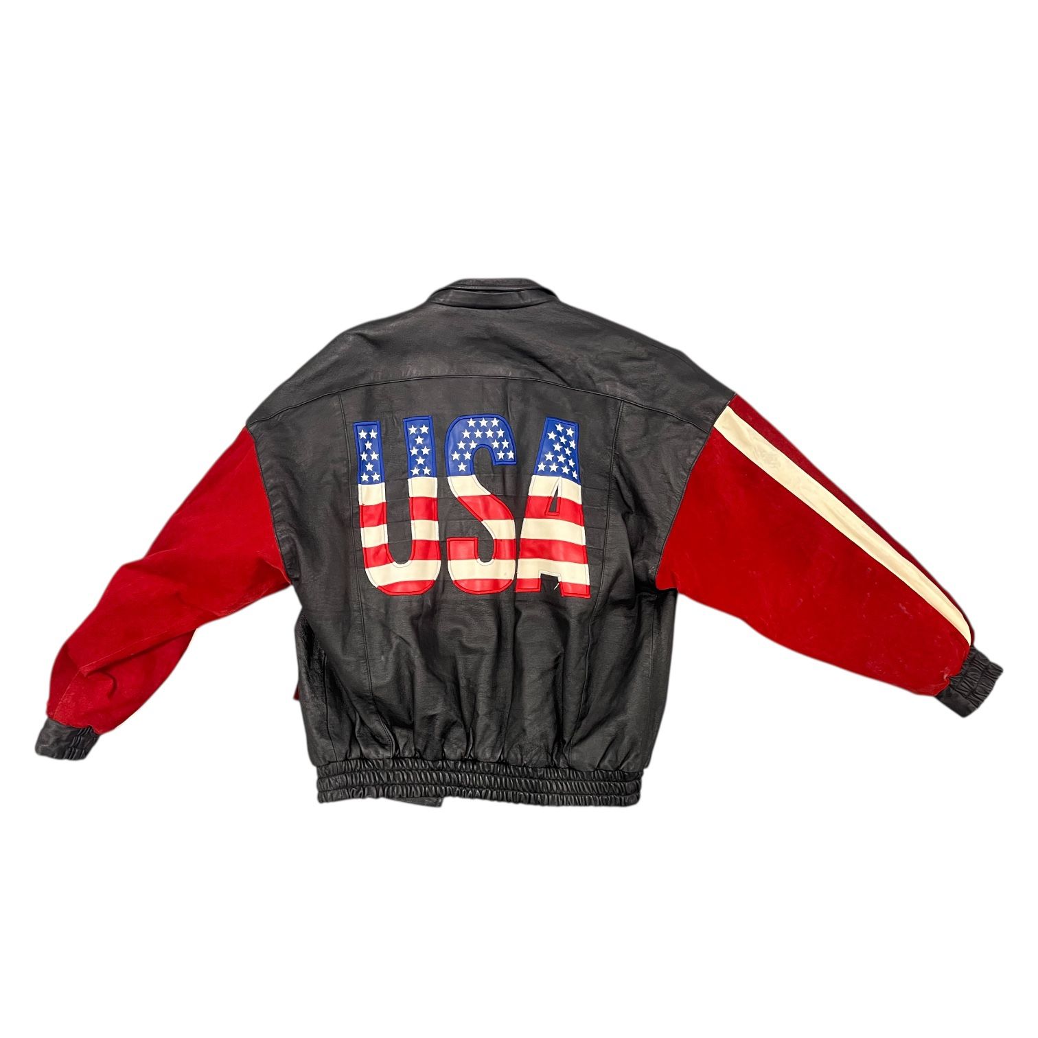 Vintage Leather USA Bomber Jacket L