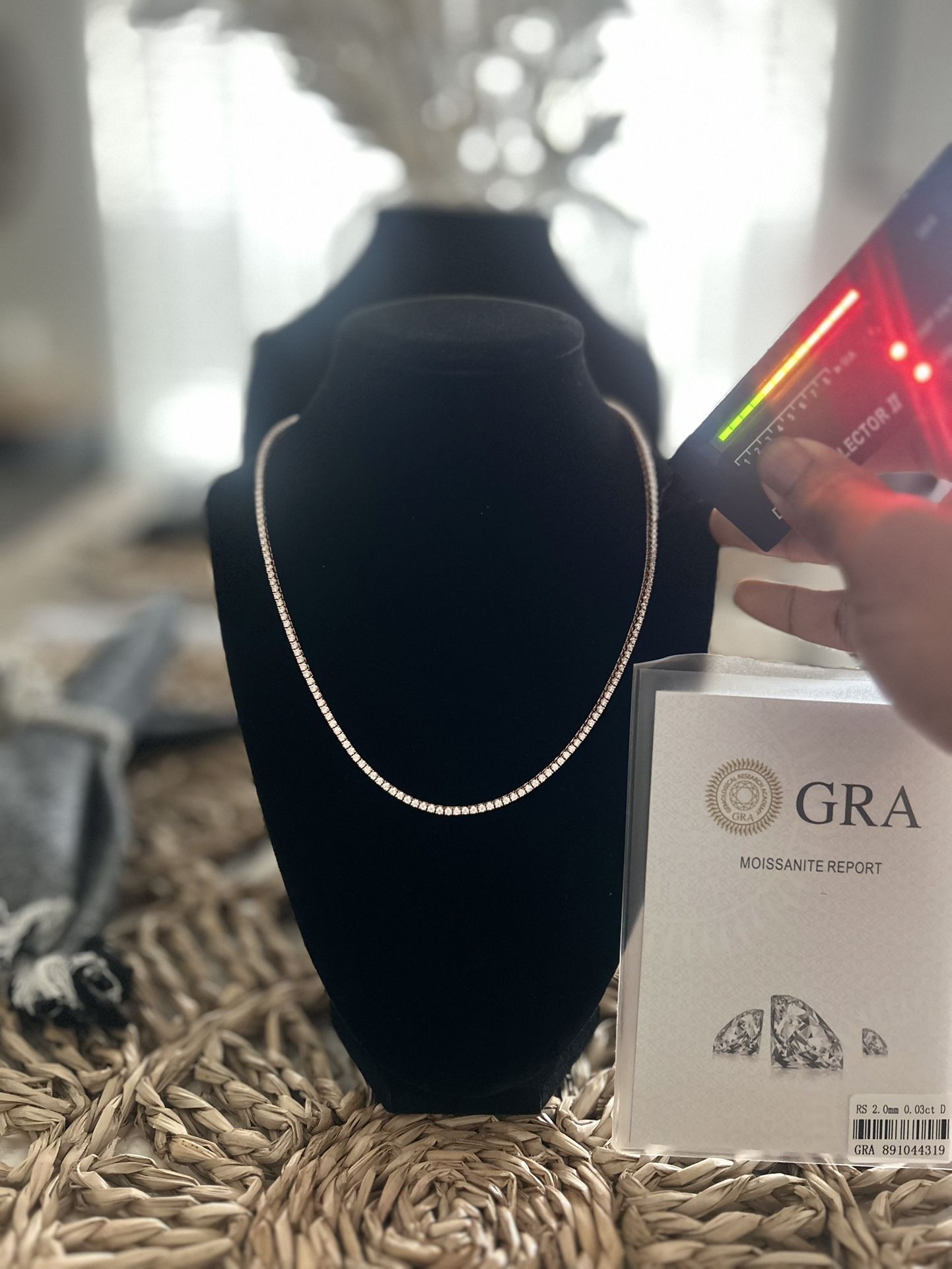 Moissanite Tennis Chain (Passes Diamond Tester)