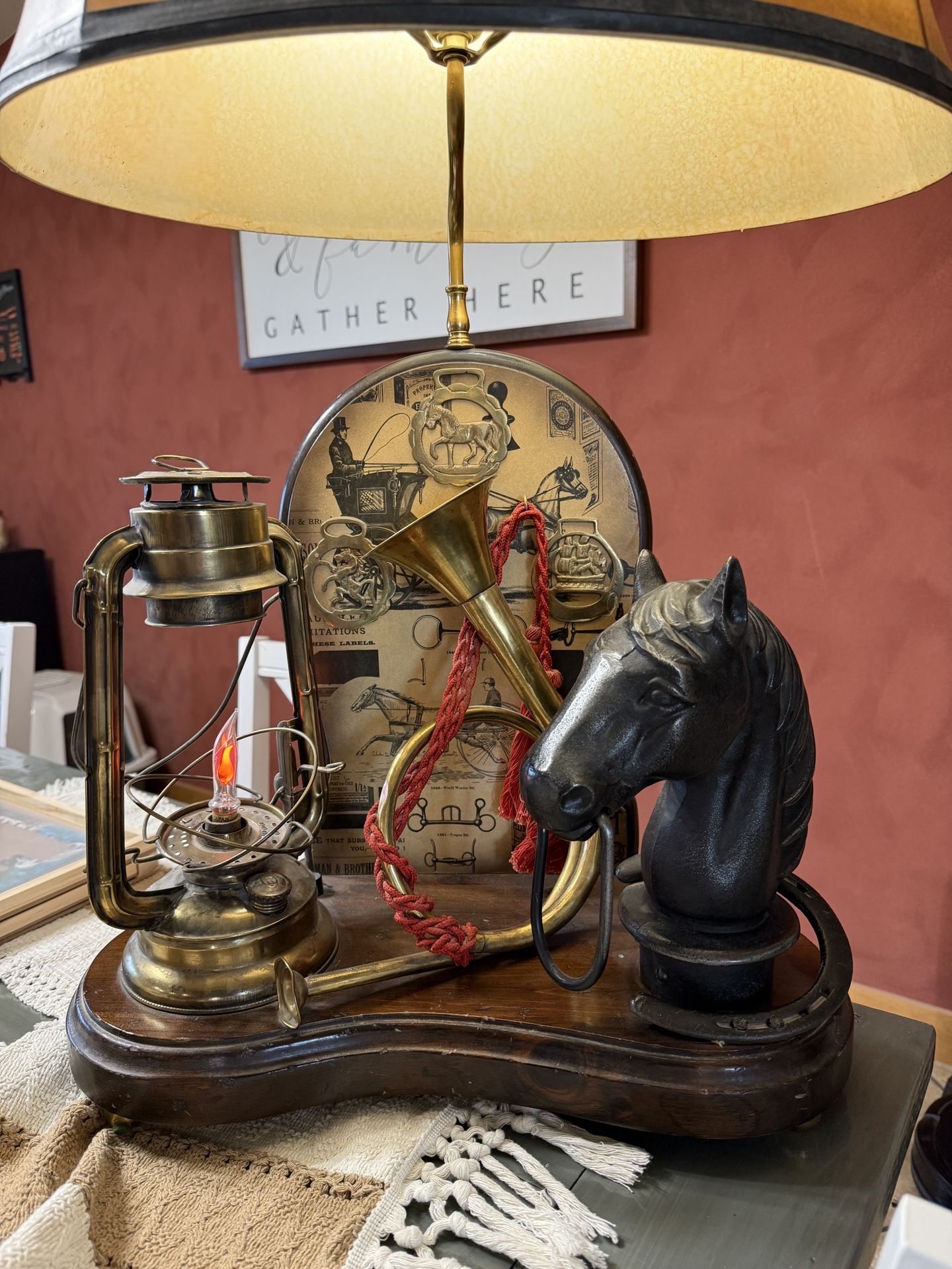 Vintage Western Lamp