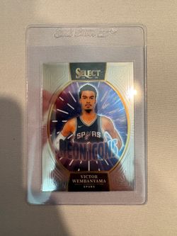 2024-25 Panini Select Victor Wembanyama #23 Spurs Neon Icons Insert NBA