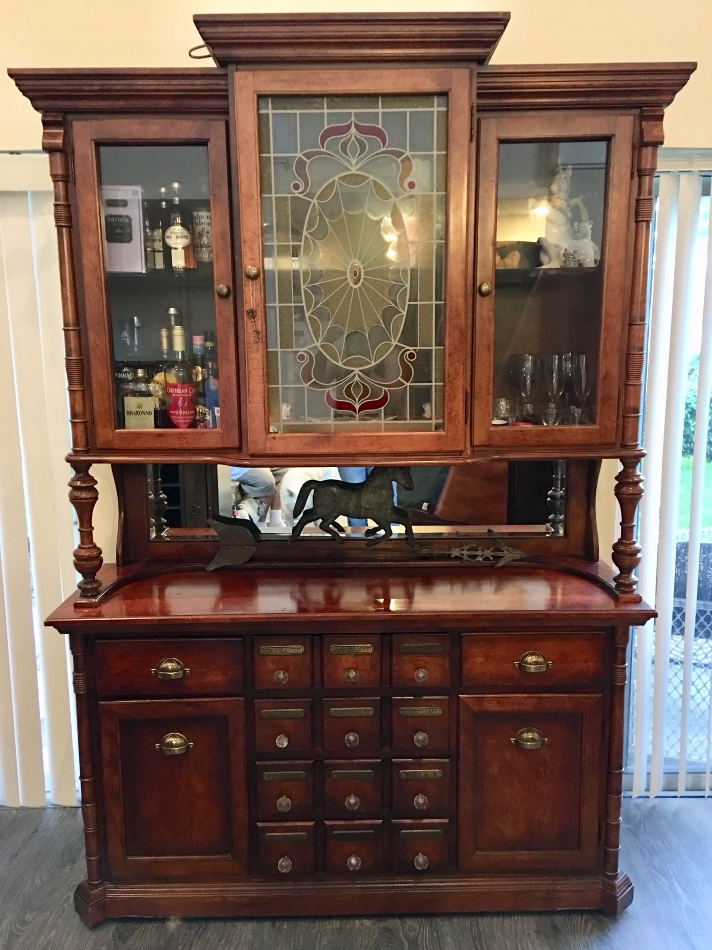 Hutch Cabinet Apothecary