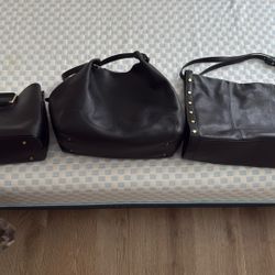 Black Leather Purses