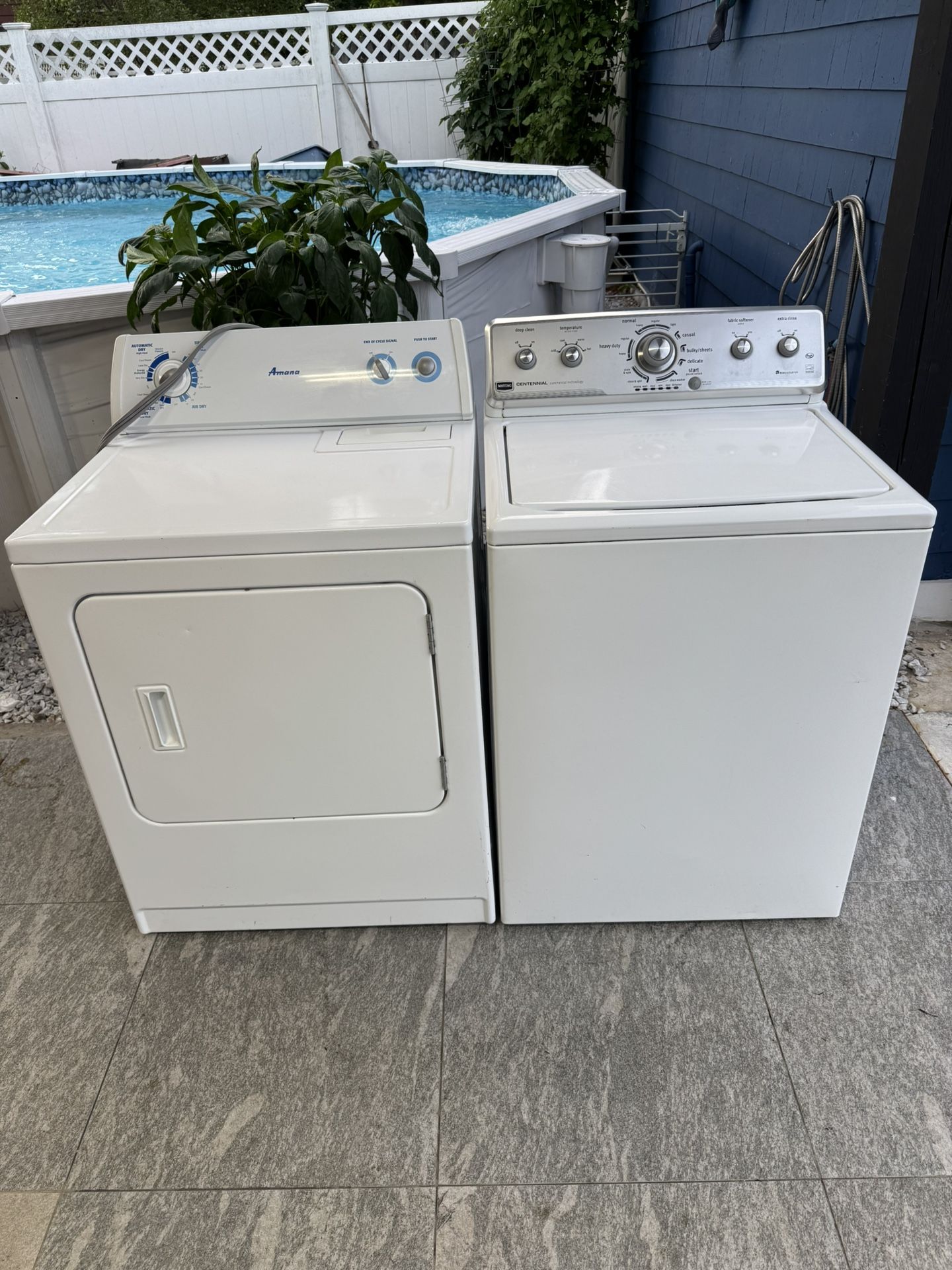 Maytag Washer And Electric Dryer Working Perfect Clean One Receipt For 90 Days Warranty