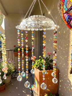 Crystal Bead Suncatcher Wind Chime