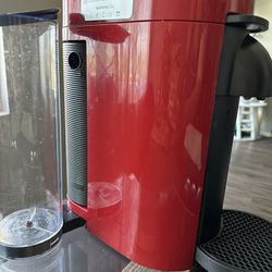 Nespresso VirtuoPlus (Red) + Free Coffee Pods Tray & Stand