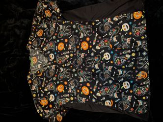Halloween scrub top