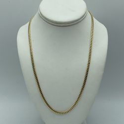 14kt Yelloe Gold Solid Cuban Link Chain 20.5”