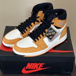 Men’s Size 10 Air Jordan 1 Element Gore-Tex Light Curry