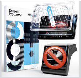 Wigoo Tesla Model X & Model S Screen Protector Matte [No Glare & Fingerprint] Model X (2021~2025)/Model S(2021~2025) Accessories, Tempered Glass Prote