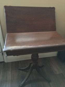 Antique Flip Top Side Table